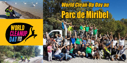 World Clean-Up Day au Parc de Miribel