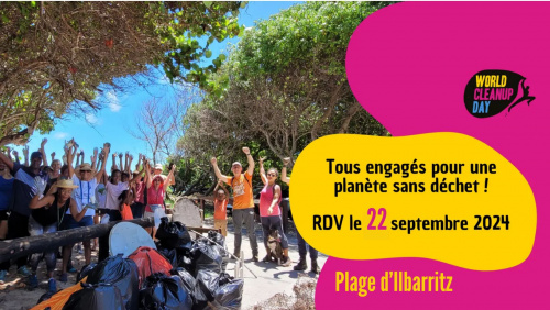 World Clean-Up Day - plage d'Ilbarritz