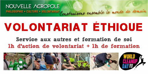 Volontariat éthique : Préparation du World Clean-Up Day + Théorie