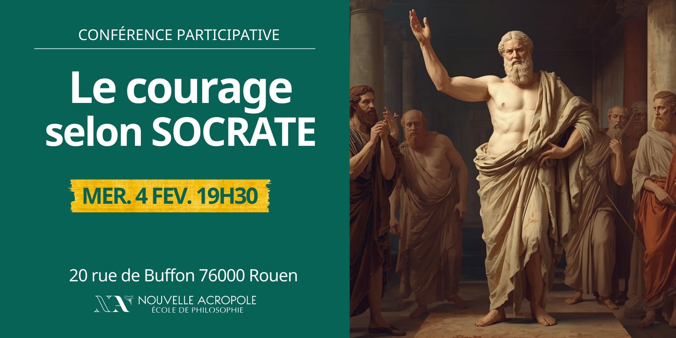 "Le courage selon Socrate" - conférence participative
